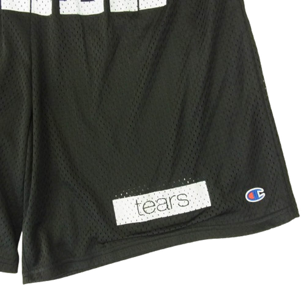 パイレックス × CHAMPION チャンピオン MESH SHORT PANTS メッシュ ショーツ ハーフパンツ ブラック系 XL【中古】