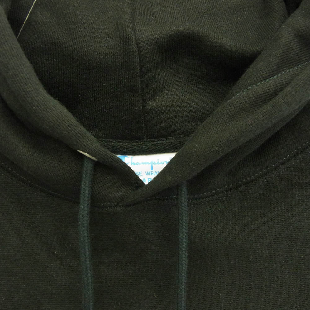 パイレックス × CHAMPION チャンピオン TEARS PULLOVER PRINT HOODIE プリント プルオーバーパーカー ブラック系 XXL ASIA/4XL【中古】