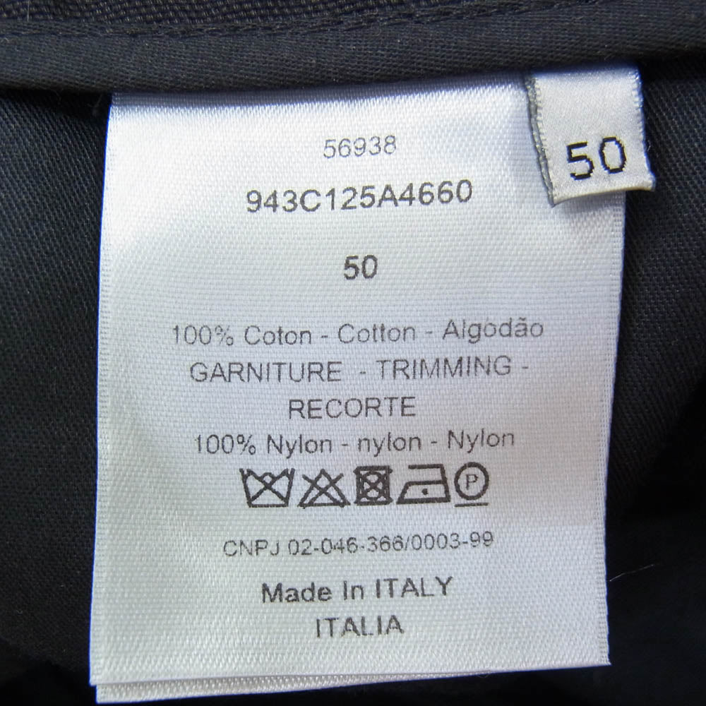 Dior ディオール 19AW 943C125A4660 ベルクロ テーパード カーゴパンツ ブラック系 50【中古】