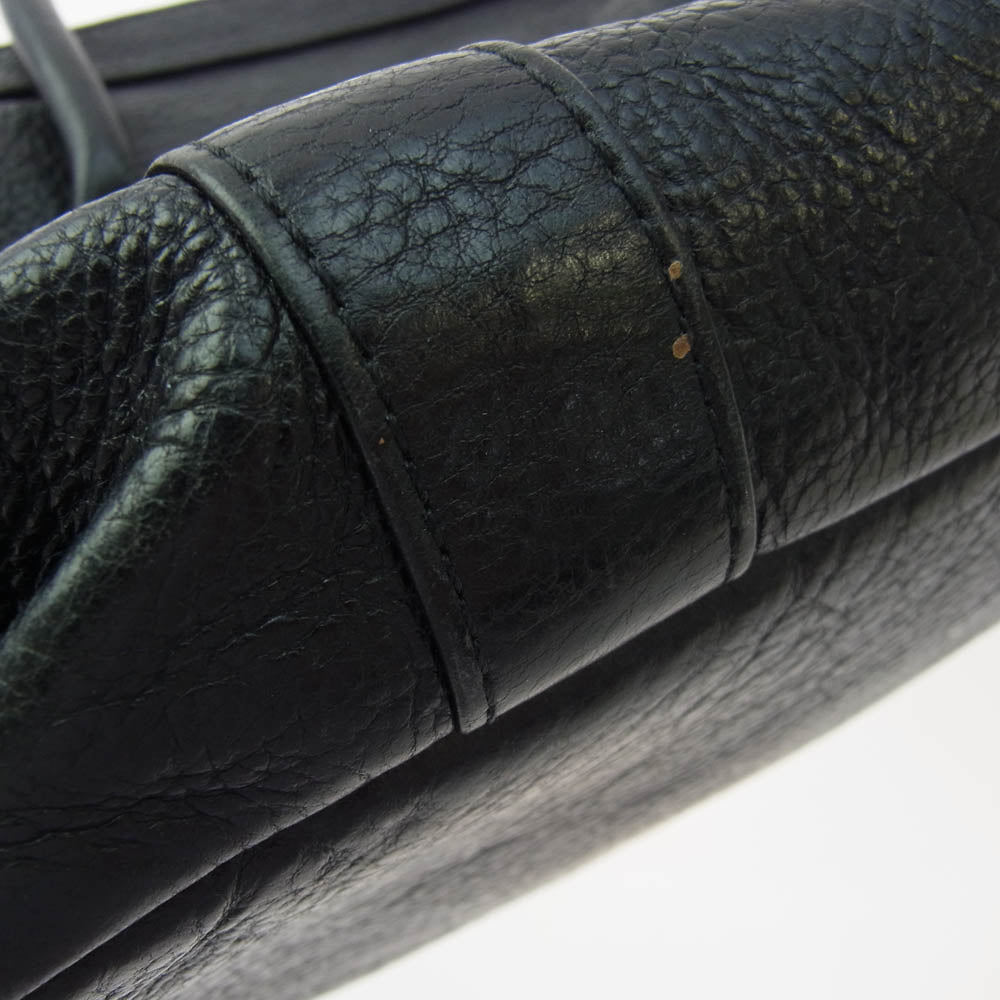 CHROME HEARTS クロムハーツ（原本無） MONICA BAG LARGE CH CRS CHクロス ラージクロス モニカ クロスボールボタン フローラルリベット バッグ ブラック系 シルバー系【中古】