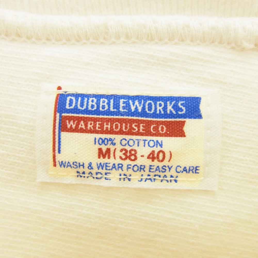 DUBBLEWORKS ダブルワークス フロントプリント 長袖カットソー オフホワイト系 M【中古】