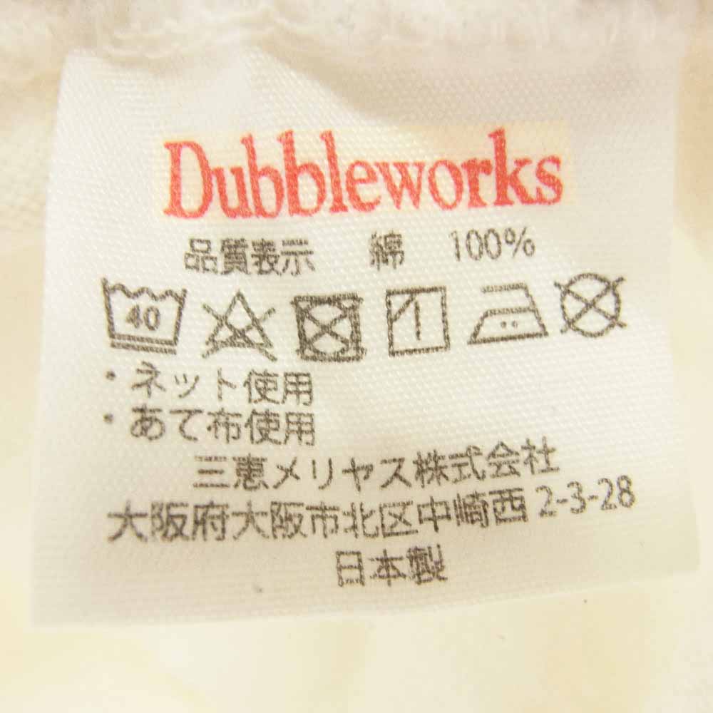 DUBBLEWORKS ダブルワークス フロントプリント 長袖カットソー オフホワイト系 M【中古】