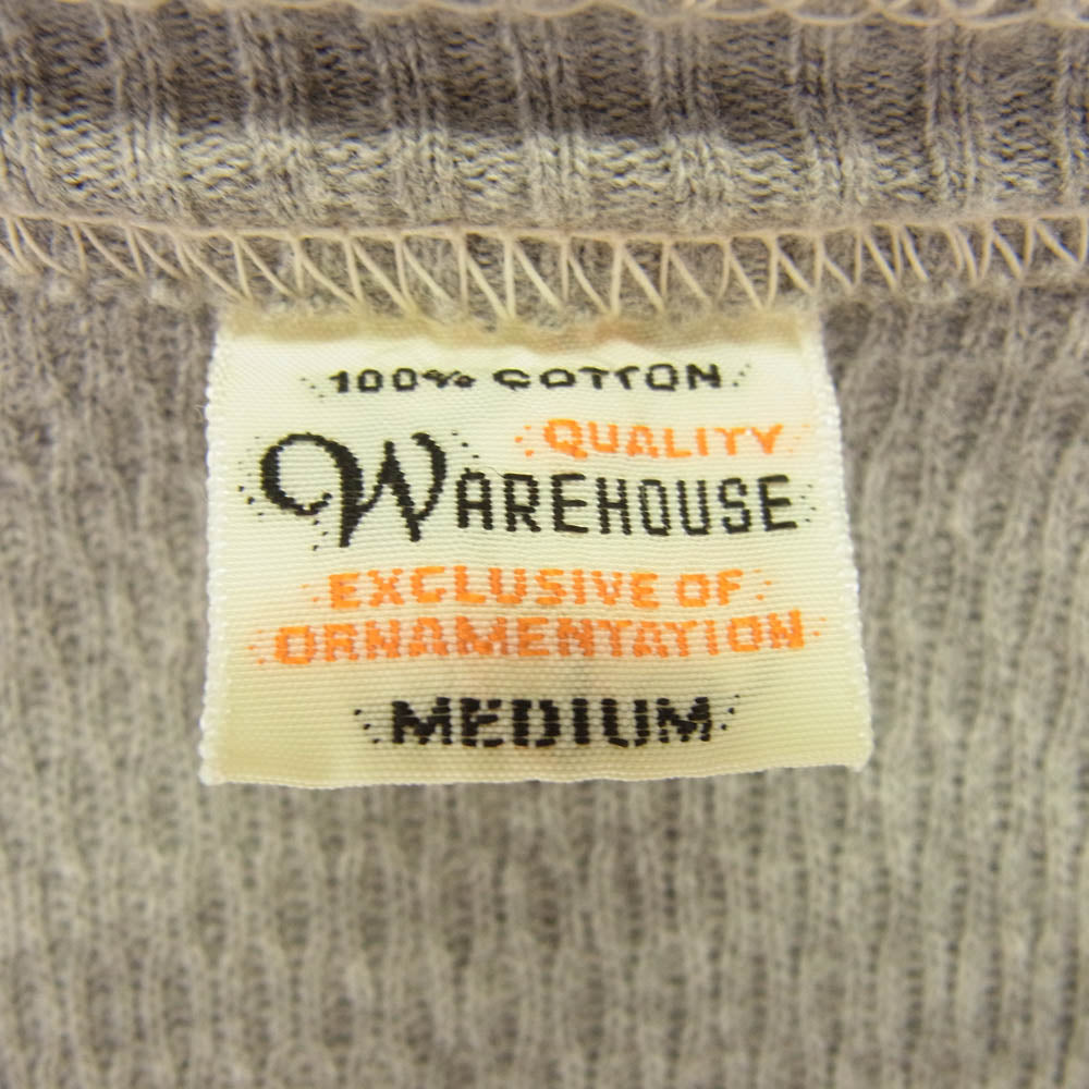 WAREHOUSE ウエアハウス ヘンリーネック 長袖カットソー グレー系 M【中古】