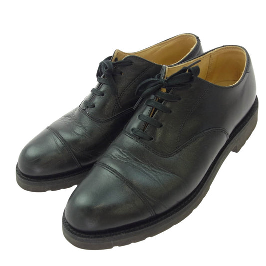 カナダウエスト カナダ軍 レザー サービスシューズ ブラック系 7 1/2-8E【中古】