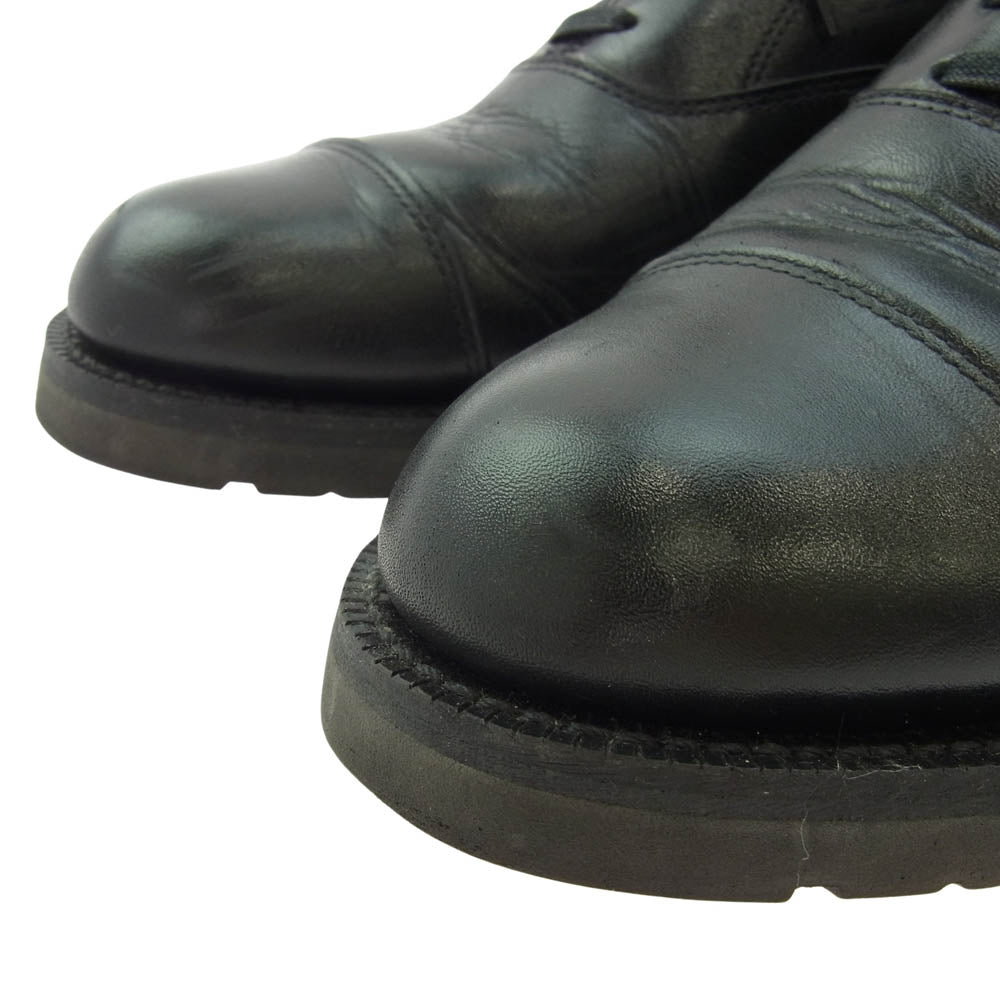 カナダウエスト カナダ軍 レザー サービスシューズ ブラック系 7 1/2-8E【中古】