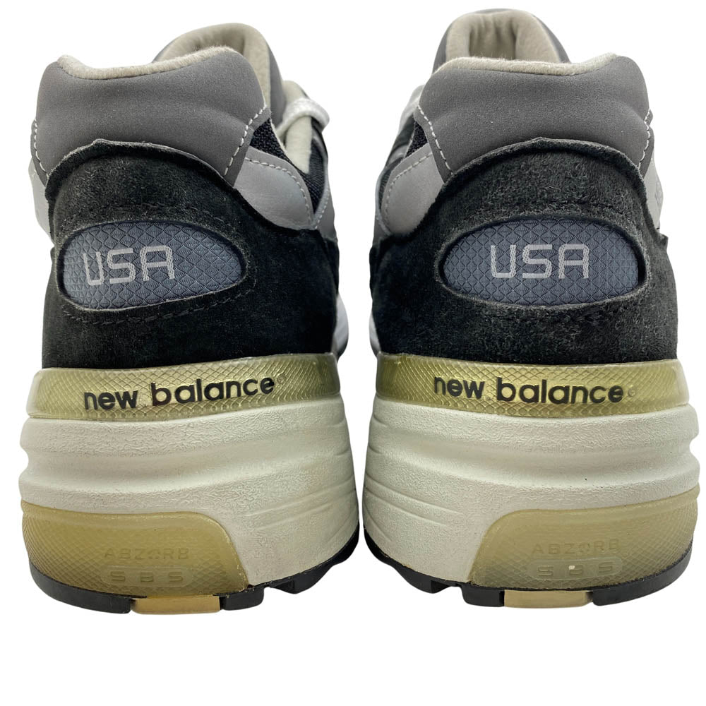 NEW BALANCE ニューバランス M992EB スエード ローカット スニーカー ブラック系 28cm【中古】