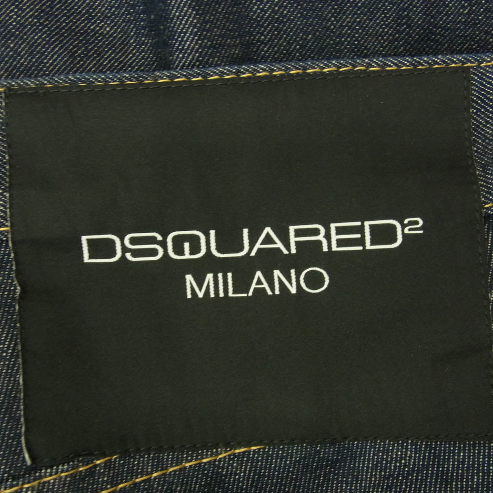 DSQUARED2 ディースクエアード 20AW S74LB0723 Slim Jean スリム ジーンズ インディゴ デニム パンツ インディゴブルー系 42【中古】