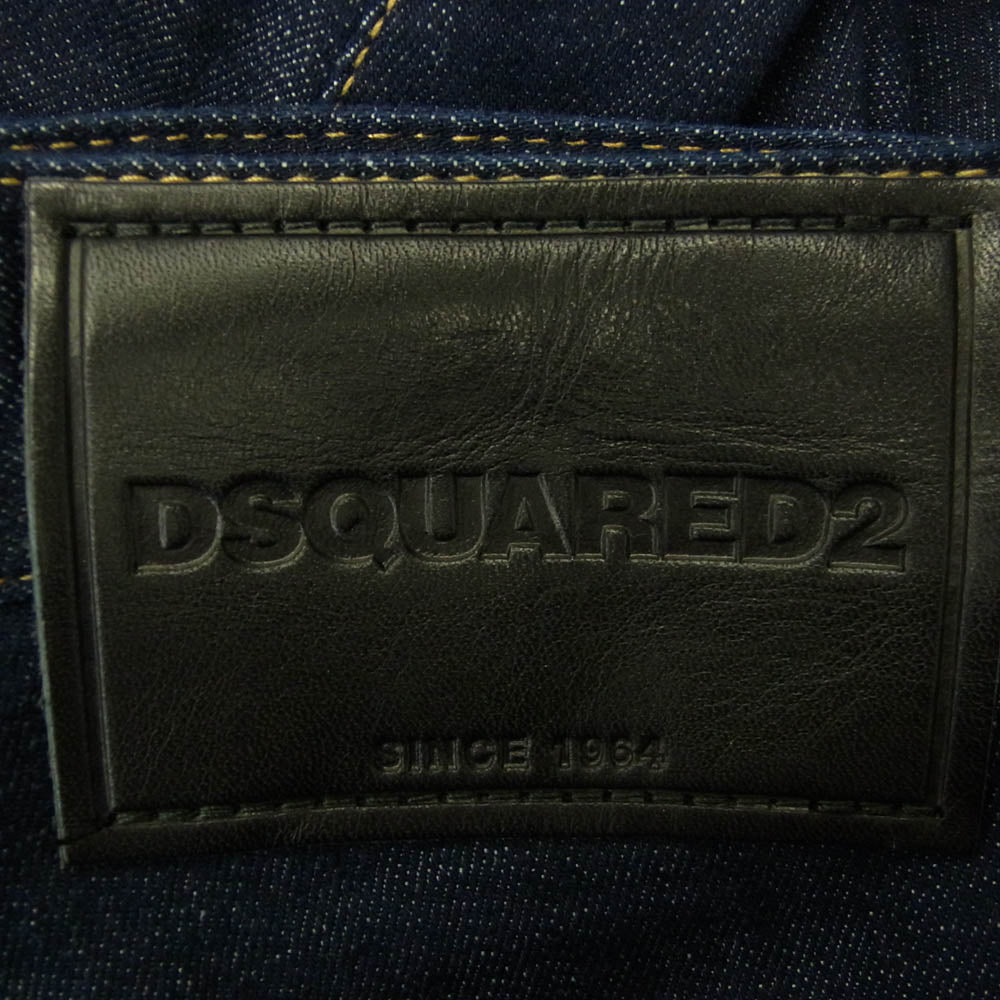 DSQUARED2 ディースクエアード 25SS S74LB1425 SKATER JEAN スケーター ジーンズ スキニー デニム パンツ インディゴブルー系 46【中古】