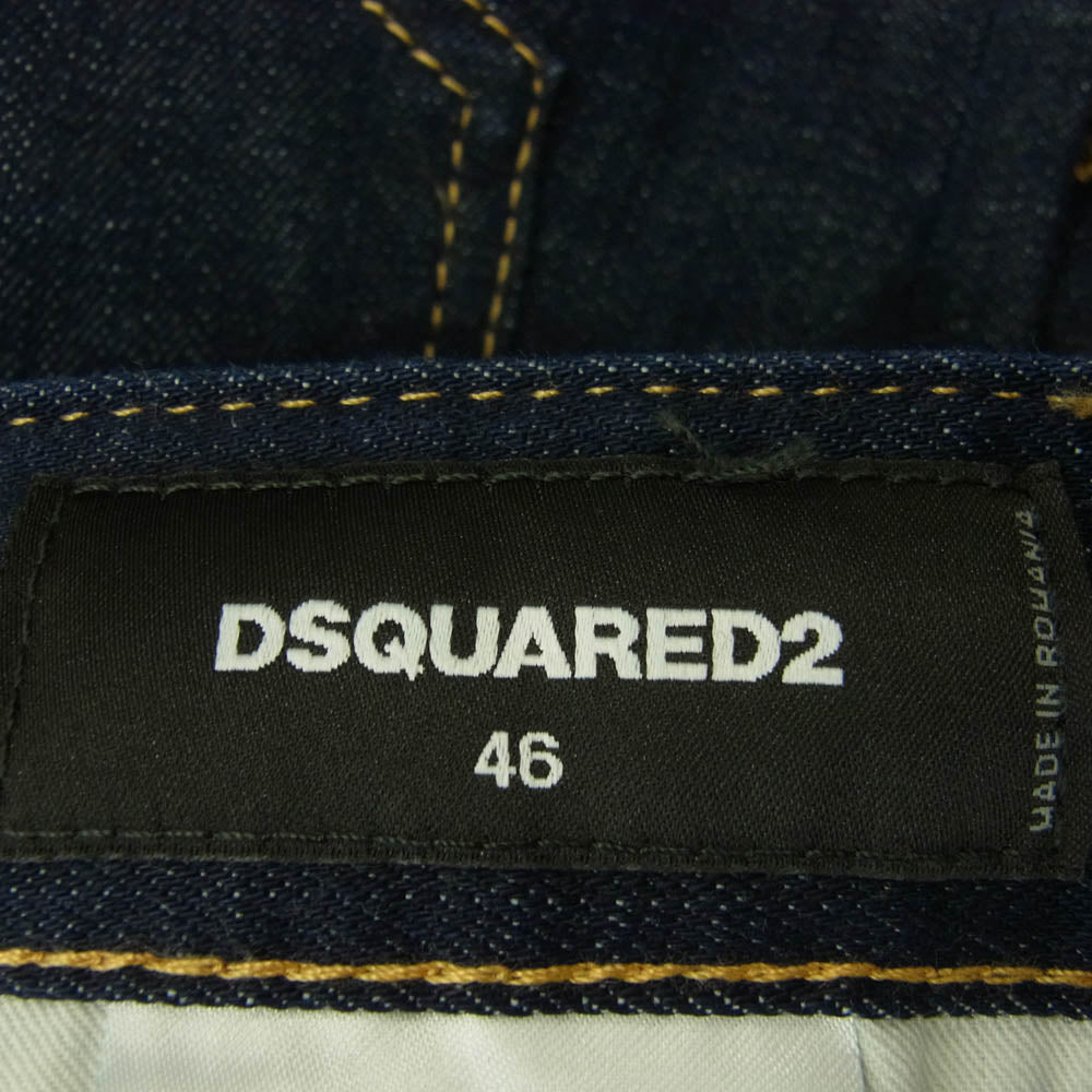 DSQUARED2 ディースクエアード 25SS S74LB1425 SKATER JEAN スケーター ジーンズ スキニー デニム パンツ インディゴブルー系 46【中古】