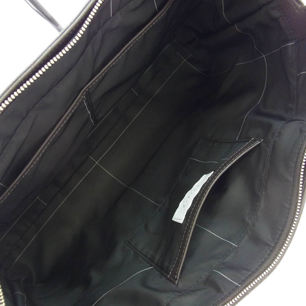 aniary アニアリ 36-02003 Artisan Leather アルティザンレザー ブリーフケース トートバッグ ビジネスバッグ チャコールグレイ系【新古品】【未使用】【中古】
