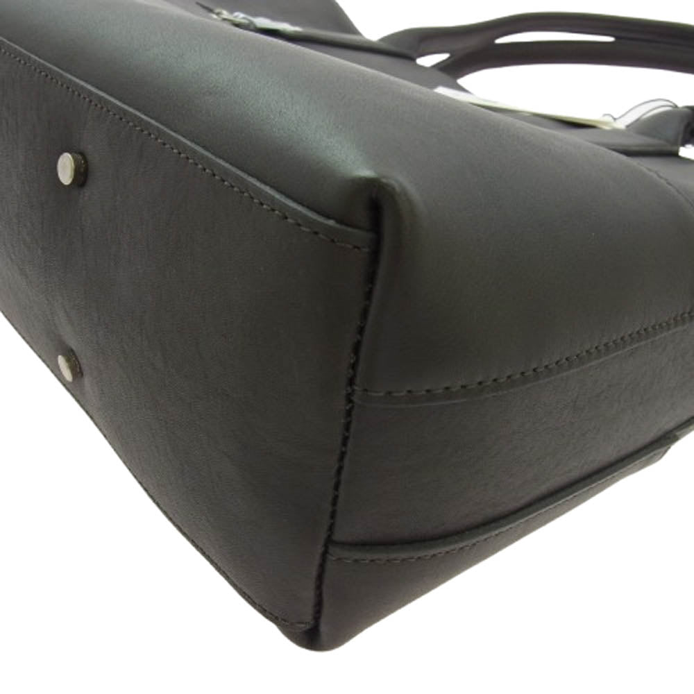 aniary アニアリ 36-02003 Artisan Leather アルティザンレザー ブリーフケース トートバッグ ビジネスバッグ チャコールグレイ系【新古品】【未使用】【中古】
