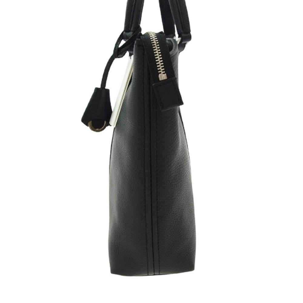 aniary アニアリ 07-01005 Shrink Leather シュリンクレザー ブリーフケース ビジネス トートバッグ ブラック系【新古品】【未使用】【中古】