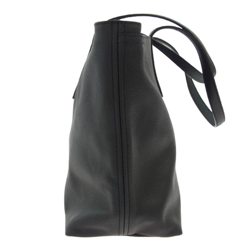 aniary アニアリ 07-02011 Shrink Leather シュリンクレザー ビジネス トートバッグ ブラック系【新古品】【未使用】【中古】