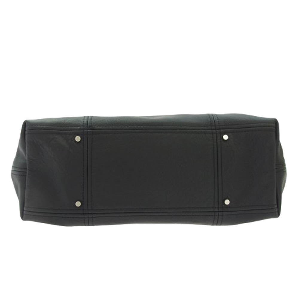 aniary アニアリ 07-02011 Shrink Leather シュリンクレザー ビジネス トートバッグ ブラック系【新古品】【未使用】【中古】