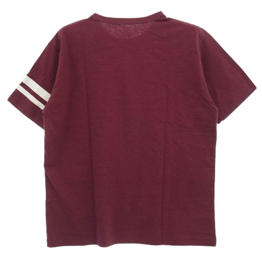 MOMOTARO JEANS 桃太郎ジーンズ 8.2オンス メッシュポケット Tシャツ バスケットボール エンジ系 XL【美品】【中古】