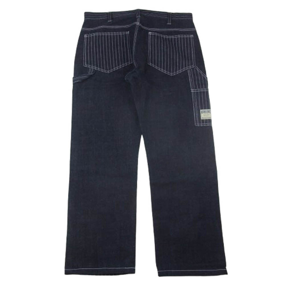 KOJIMA GENES 児島ジーンズ 13oz ウォバッシュ コンボ 切り替え ペインター パンツ インディゴブルー系 34【美品】【中古】
