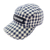 Supreme シュプリーム 23SS Gingham Camp Cap ギンガム キャンプ キャップ ホワイト系 ダークネイビー系【中古】
