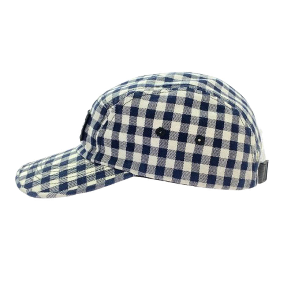 Supreme シュプリーム 23SS Gingham Camp Cap ギンガム キャンプ キャップ ホワイト系 ダークネイビー系【中古】