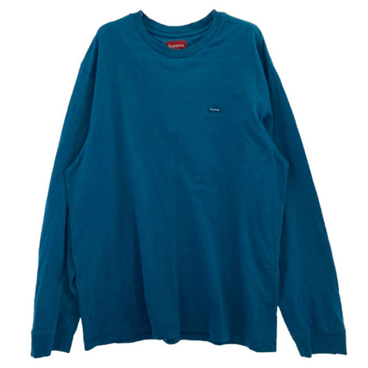 Supreme シュプリーム Small Box L/S Tee スモールボックス 長袖 Tシャツ ブルー系 L【中古】