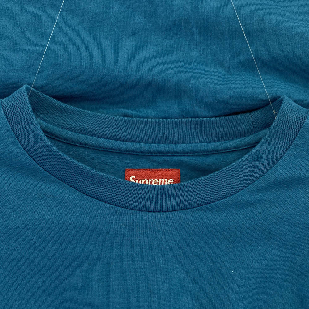 Supreme シュプリーム Small Box L/S Tee スモールボックス 長袖 Tシャツ ブルー系 L【中古】