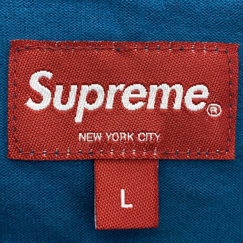 Supreme シュプリーム Small Box L/S Tee スモールボックス 長袖 Tシャツ ブルー系 L【中古】