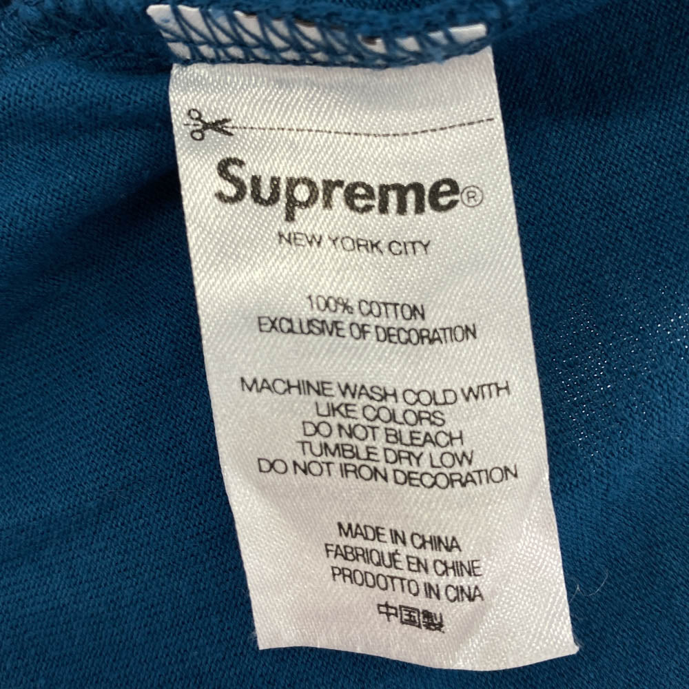 Supreme シュプリーム Small Box L/S Tee スモールボックス 長袖 Tシャツ ブルー系 L【中古】