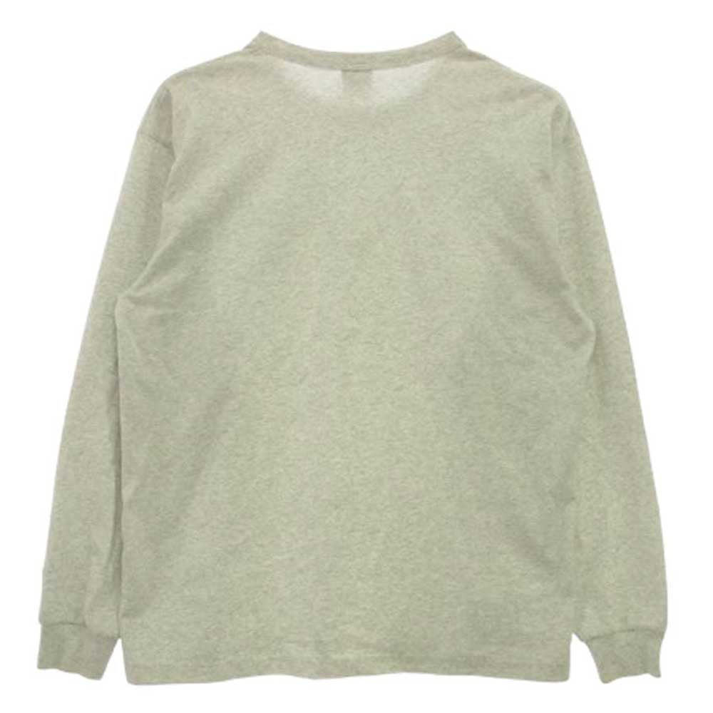 WTAPS ダブルタップス 24AW 242HBCHD-CSM02S/C8-B413 × Champion チャンピオン ACADEMY LS COTTON TOPS アカデミー ロングスリーブTシャツ 長袖カットソー ライトグレー系 M【中古】