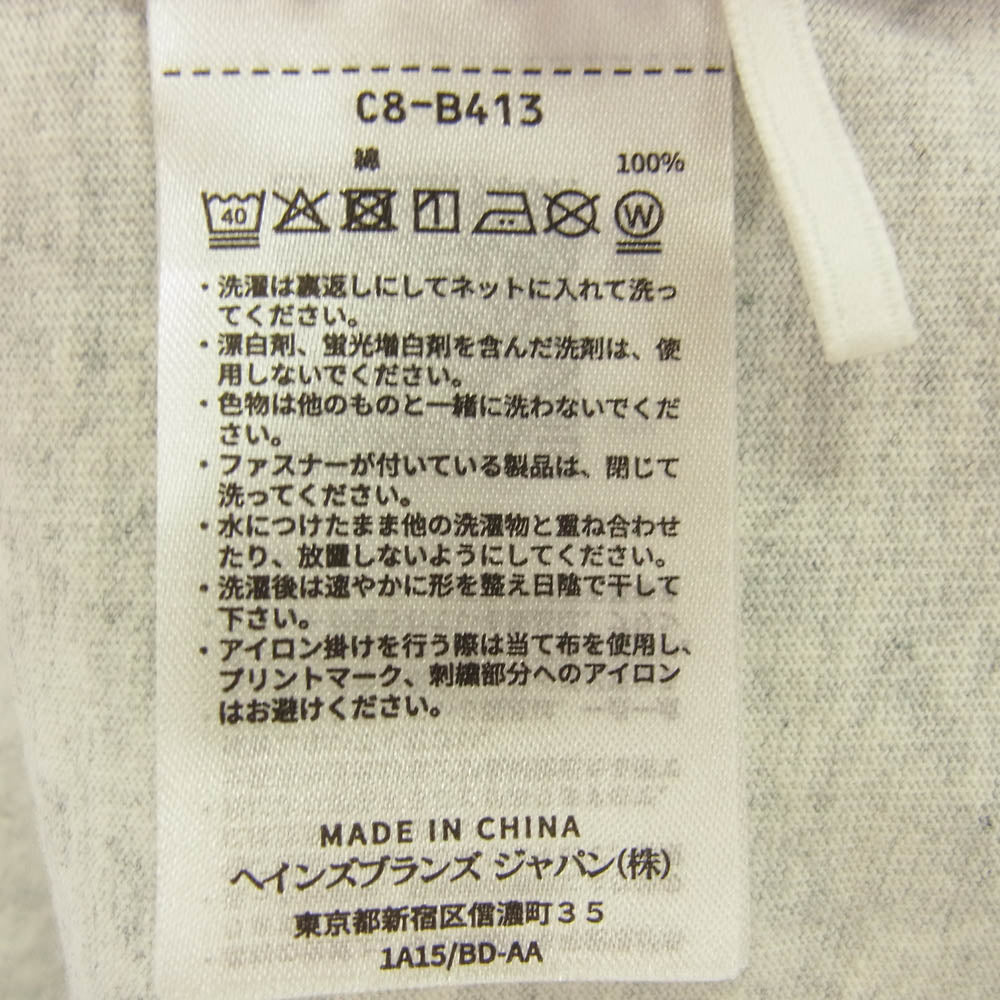 WTAPS ダブルタップス 24AW 242HBCHD-CSM02S/C8-B413 × Champion チャンピオン ACADEMY LS COTTON TOPS アカデミー ロングスリーブTシャツ 長袖カットソー ライトグレー系 M【中古】