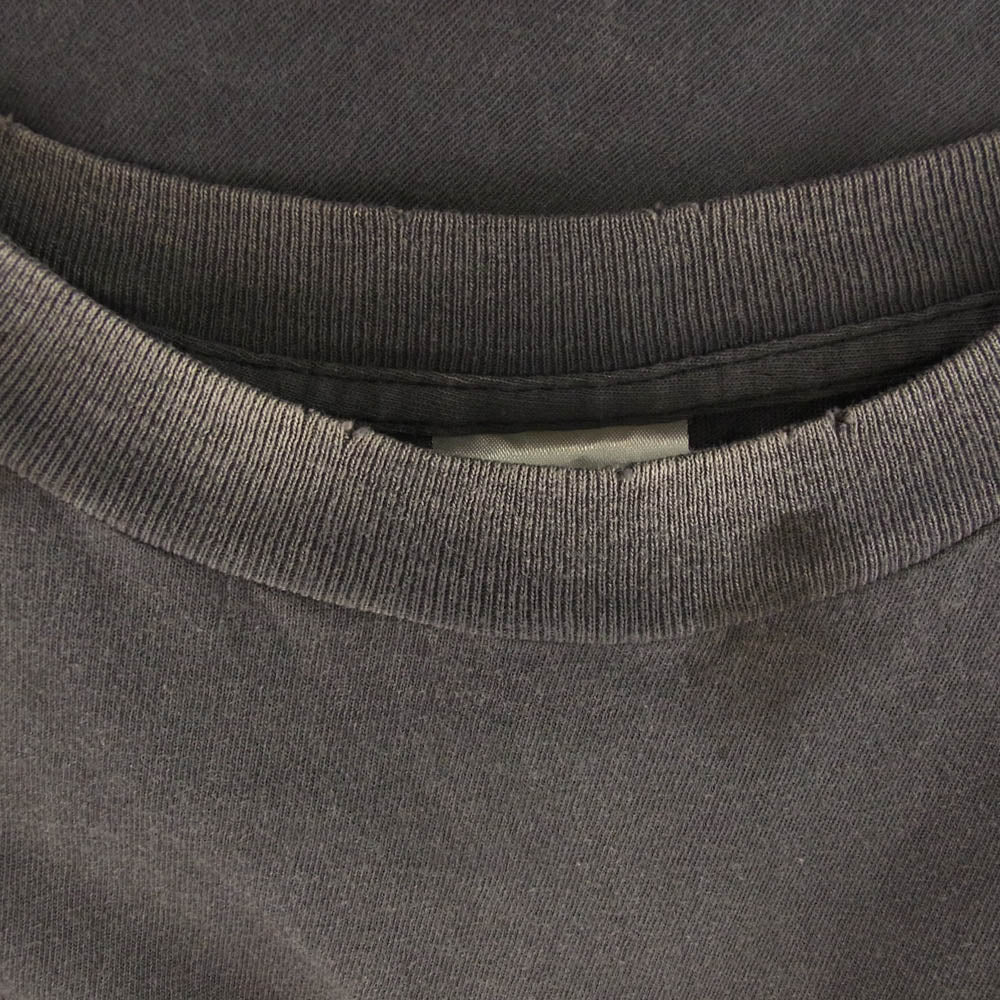 SAINT MICHAEL セントマイケル 25SS SM-HR8-0000-001 ヴィンテージ加工 LOVEプリント Tシャツ 半袖カットソー グレー系 M【中古】