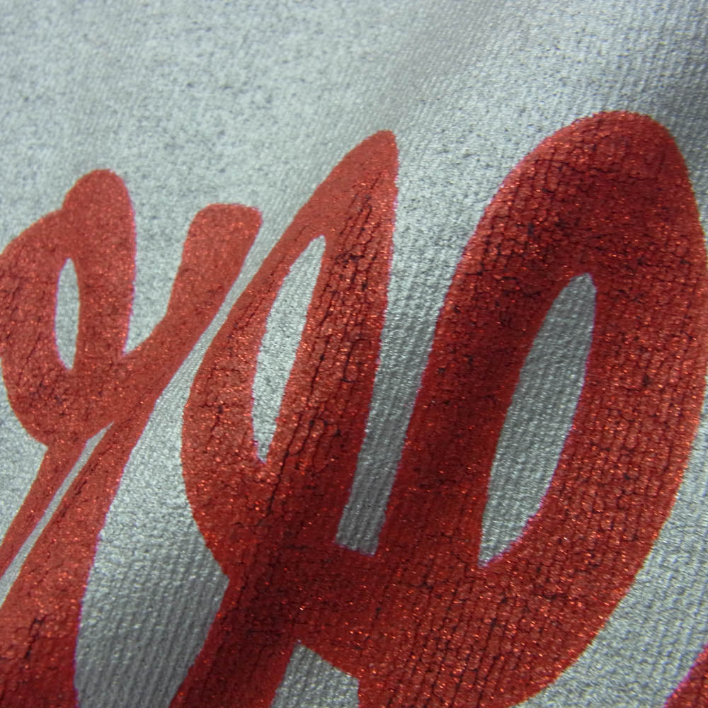 SAINT MICHAEL セントマイケル 25SS SM-HR8-0000-001 ヴィンテージ加工 LOVEプリント Tシャツ 半袖カットソー グレー系 M【中古】