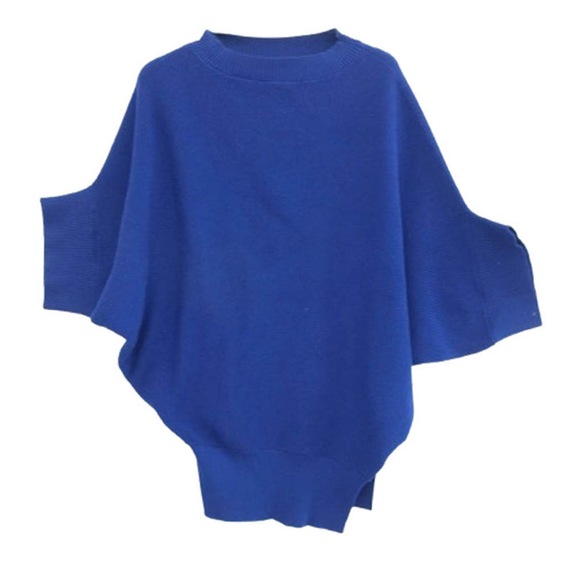 Sacai サカイ 21-05554 ドルマンスリーブ ニットセーター ブルー系 1【中古】