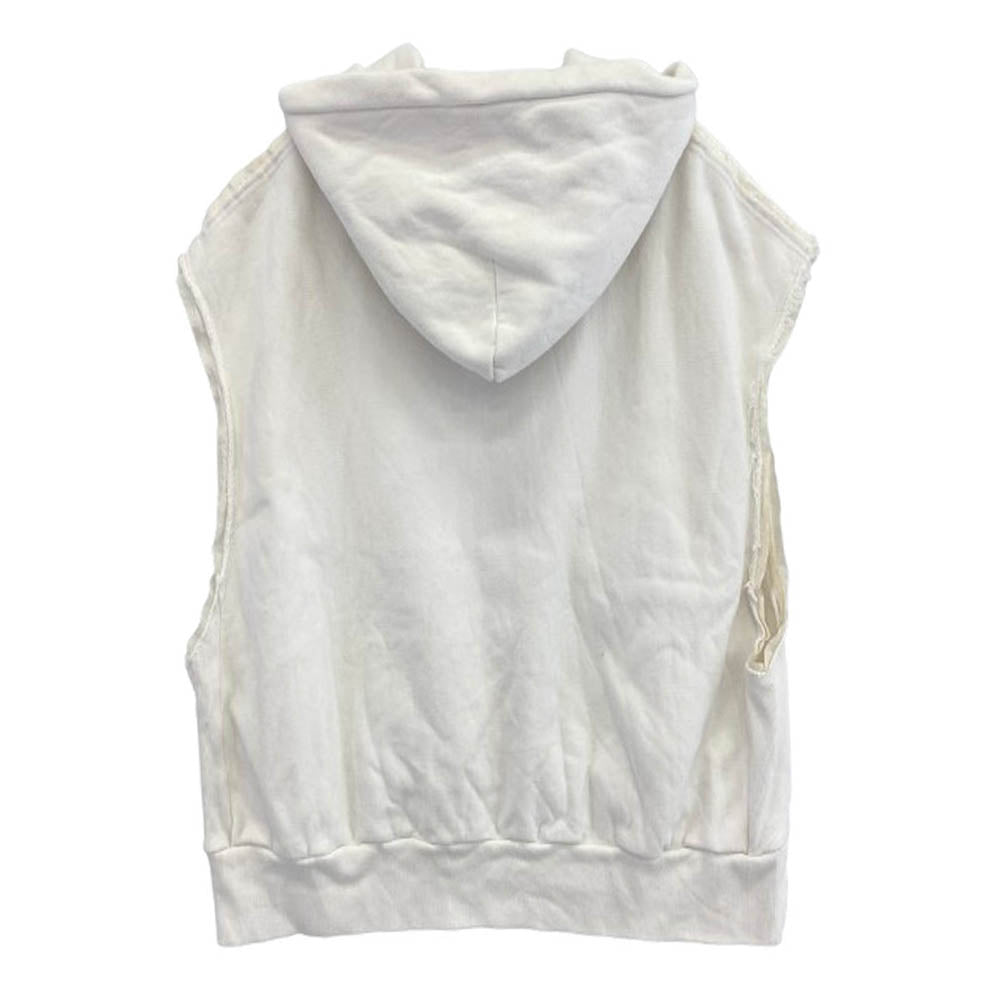 MIDORIKAWA ミドリカワ 20SS MID20SS-CU05 HALF ZIP SLEEVELESS SWEAT ハーフジップ スリーブレス ノースリーブ パーカー フーディー ホワイト系 S【中古】