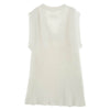 MAISON MARGIELA メゾンマルジェラ 19SS S51GP0103 四つタグ 4ライン Vネック ノースリーブ ニット ワンピース ホワイト系 S【中古】