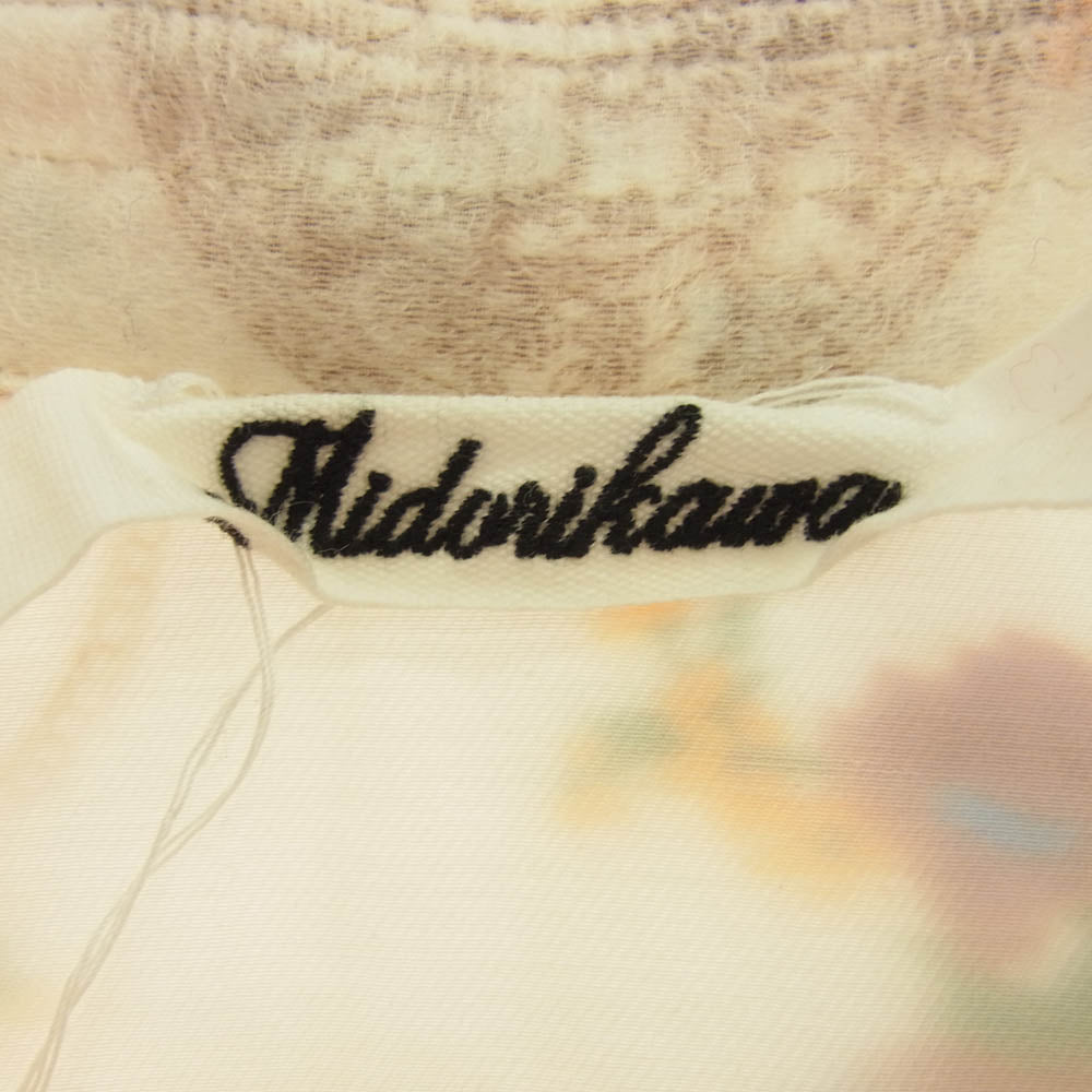 MIDORIKAWA ミドリカワ 20AW MID20AW-SH04 二重生地 シアー キルティング フラワー 長袖 シャツ ホワイト系 FREE【中古】