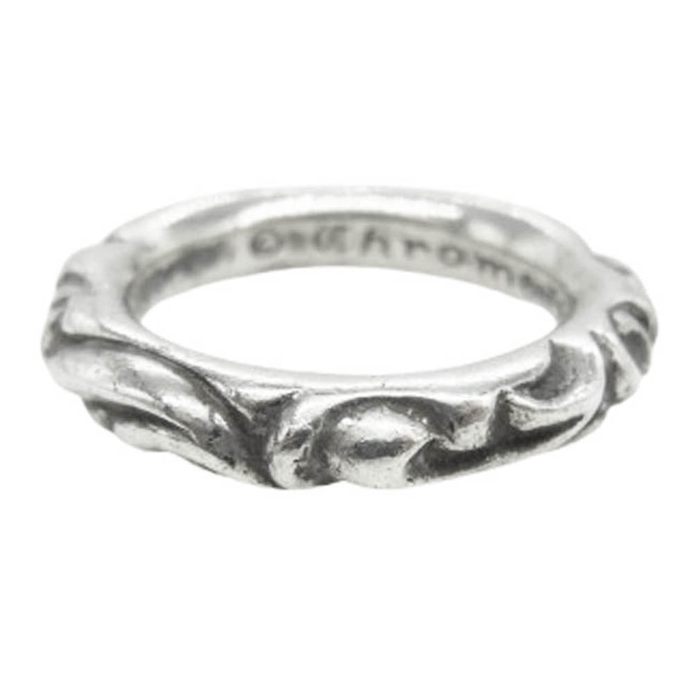 CHROME HEARTS クロムハーツ（原本無） SCRL BAND スクロール バンド リング シルバー系 16.5号【中古】