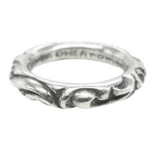 CHROME HEARTS クロムハーツ（原本無） SCRL BAND スクロール バンド リング シルバー系 16.5号【中古】