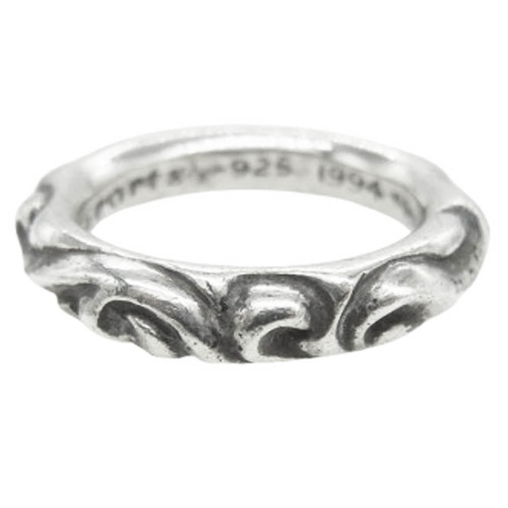 CHROME HEARTS クロムハーツ（原本無） SCRL BAND スクロール バンド リング シルバー系 16.5号【中古】