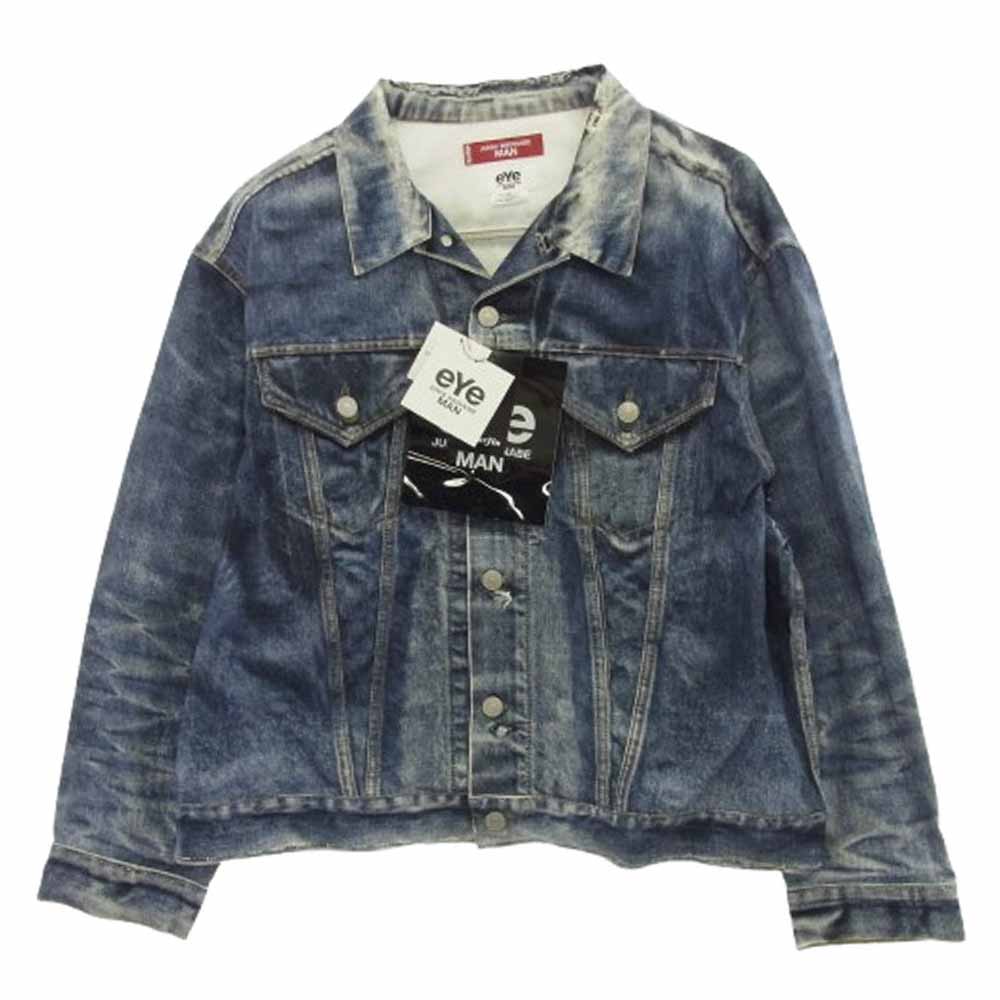 JUNYA WATANABE COMME des GARCONS MAN ジュンヤワタナベコムデギャルソンマン 25SS WO-J911-100 × Levi's BerBerJin リーバイス ベルベルジン デニム 転写 ジャケット インディゴブルー系 XL【新古品】【未使用】【中古】