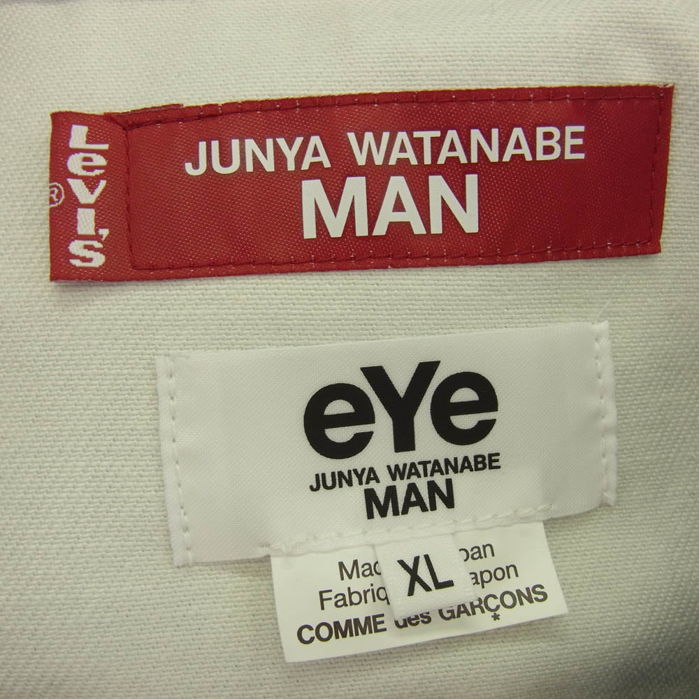 JUNYA WATANABE COMME des GARCONS MAN ジュンヤワタナベコムデギャルソンマン 25SS WO-J911-100 × Levi's BerBerJin リーバイス ベルベルジン デニム 転写 ジャケット インディゴブルー系 XL【新古品】【未使用】【中古】