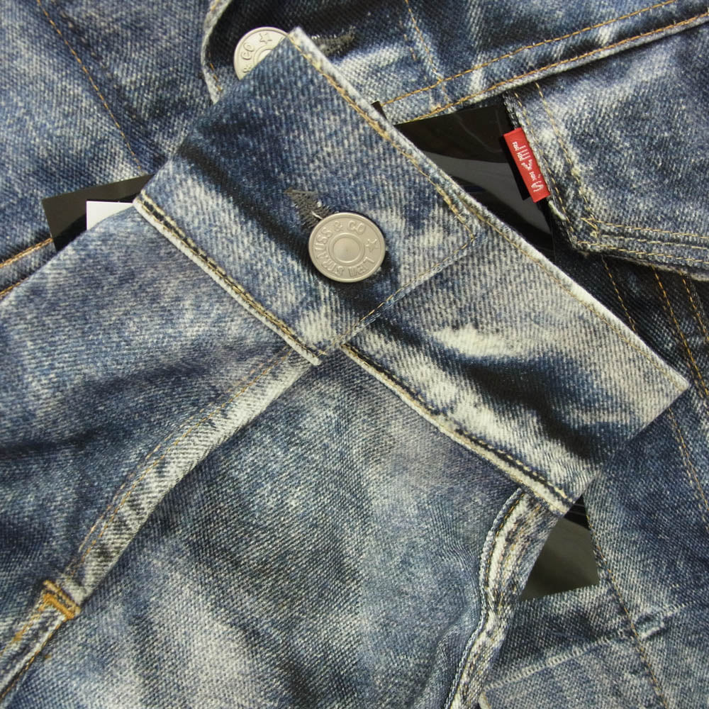 JUNYA WATANABE COMME des GARCONS MAN ジュンヤワタナベコムデギャルソンマン 25SS WO-J911-100 × Levi's BerBerJin リーバイス ベルベルジン デニム 転写 ジャケット インディゴブルー系 XL【新古品】【未使用】【中古】
