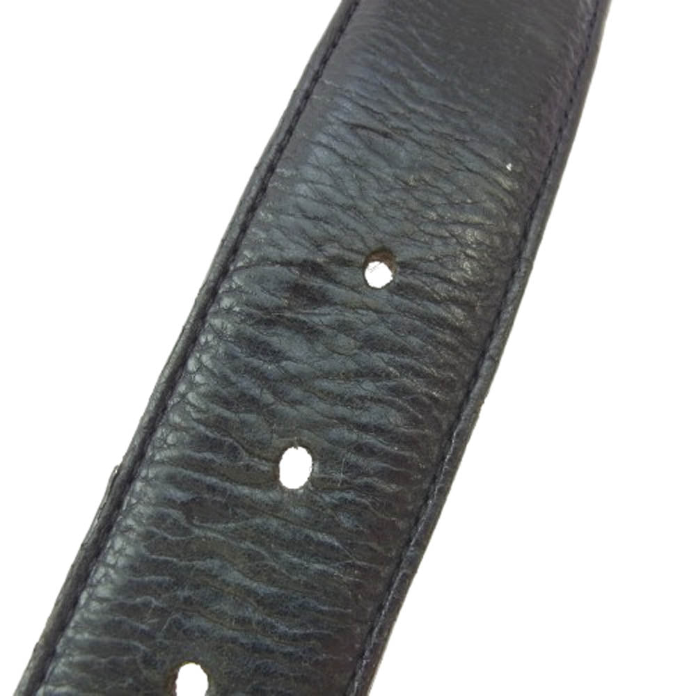 CHROME HEARTS クロムハーツ（原本無） STRAP PYRAMID ゼロピラミッド スタッズ レザー ベルトストラップ ブラック系 32【中古】