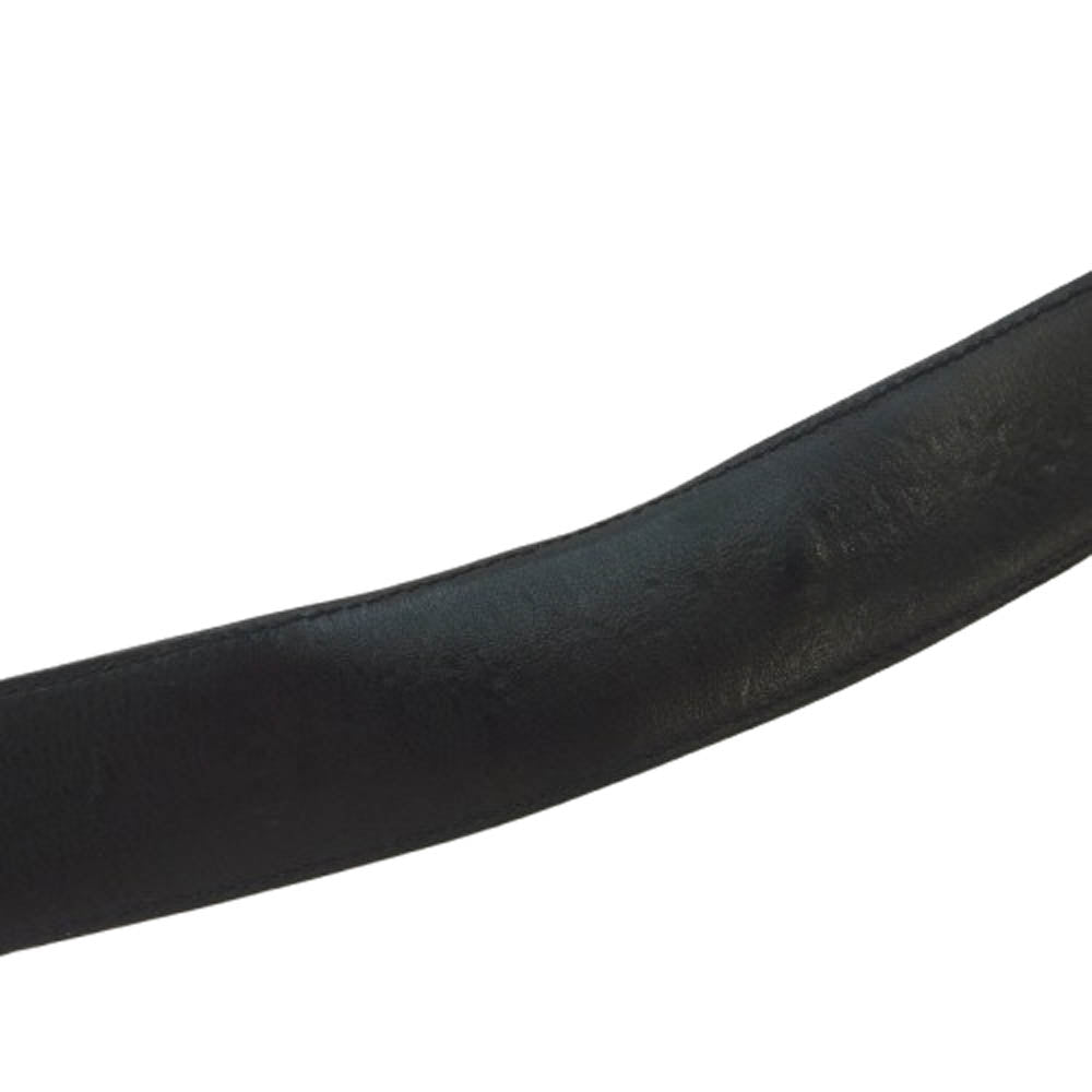 CHROME HEARTS クロムハーツ（原本無） STRAP PYRAMID ゼロピラミッド スタッズ レザー ベルトストラップ ブラック系 32【中古】