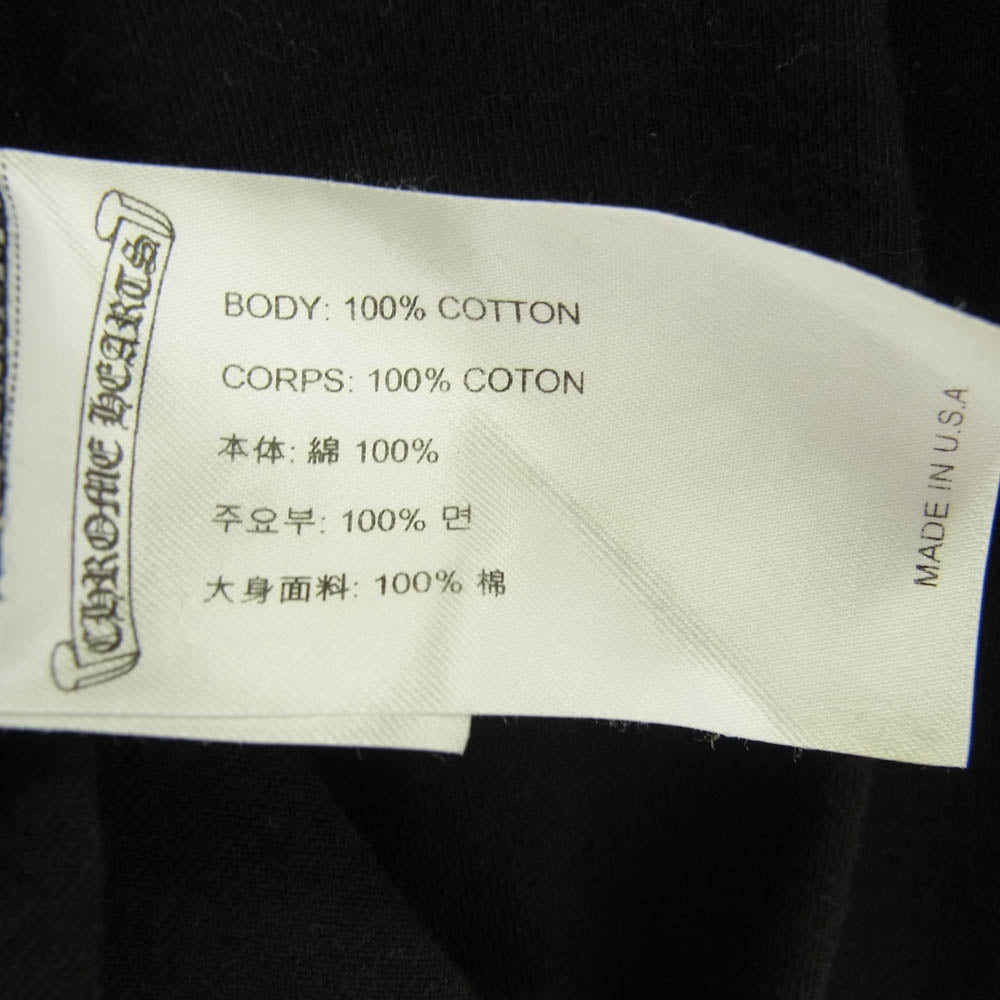 CHROME HEARTS クロムハーツ（原本無） CH SCROLL LABEL FUCKYOU L/S TEE スクロールラベル 長袖 Tシャツ ブラック系 L【中古】