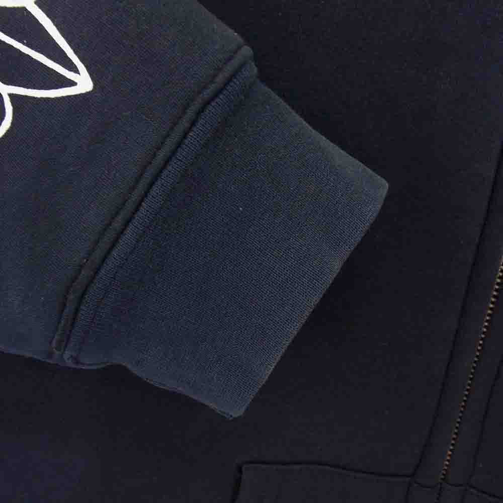 CHROME HEARTS クロムハーツ（原本無） SWTSHRT HD ZIP ヴァインダガー ダガージップ フローラル ホースシュー フルジップ パーカー ダークネイビー系 L【中古】