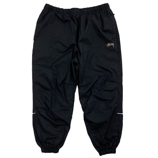 STUSSY ステューシー 116305 3M Jogger Pants Black ストックロゴ リフレクティブ ライン ナイロン ジョガー パンツ ブラック系 L ブラック系 L【中古】