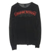 CHROME HEARTS クロムハーツ（原本無） アームロゴ バックプリント スクロールラベル フローラル クロス カットソー ブラック系 S【中古】