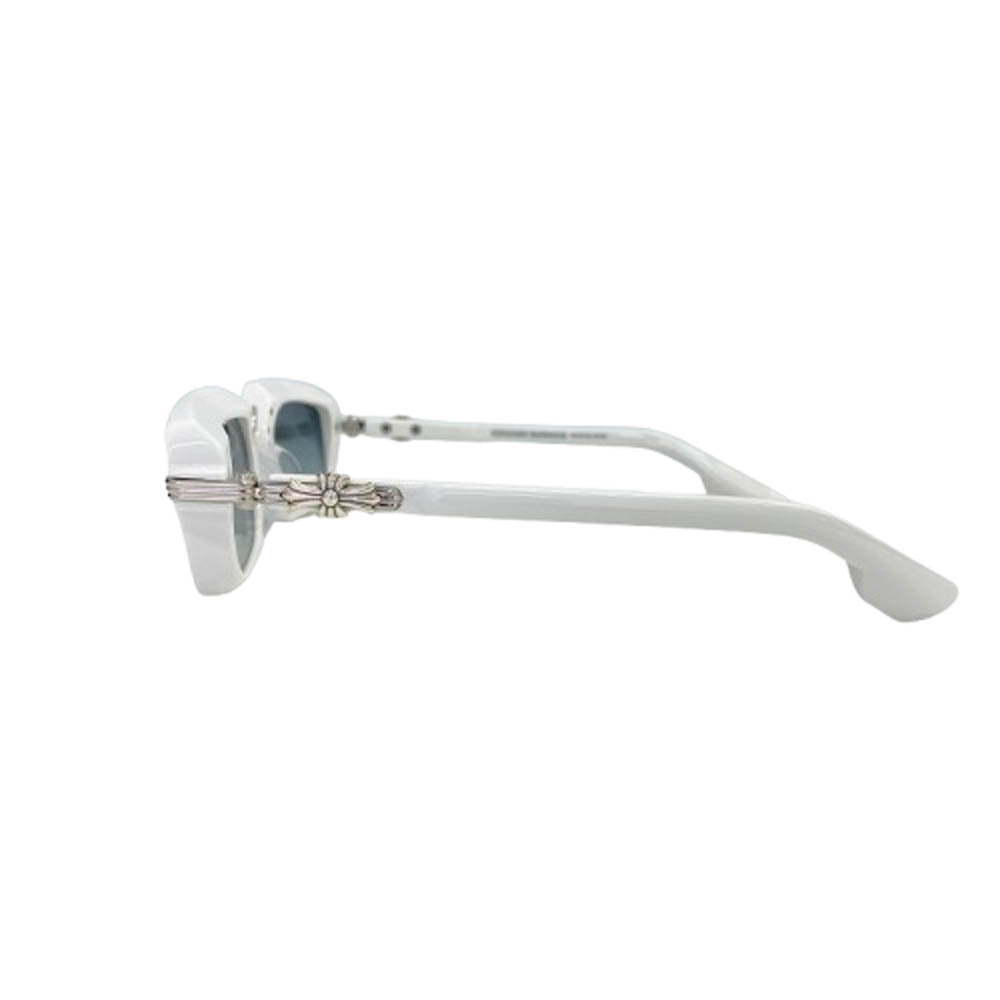 CHROME HEARTS クロムハーツ（原本無） ASSTRAVAGANT サイドCHクロステンプルナローフレーム サングラス ホワイト系 52□21-139【中古】