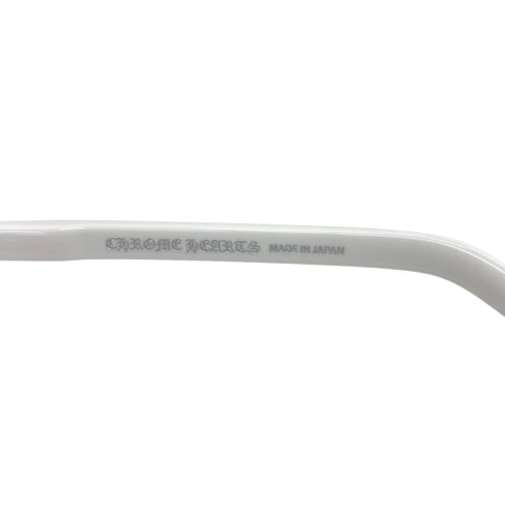 CHROME HEARTS クロムハーツ（原本無） ASSTRAVAGANT サイドCHクロステンプルナローフレーム サングラス ホワイト系 52□21-139【中古】