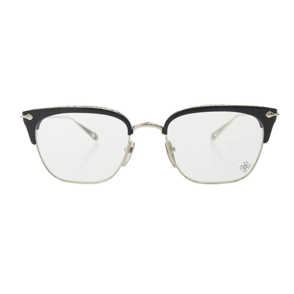 CHROME HEARTS クロムハーツ（原本無） SLUNTRADICTION クロスボール サングラス 眼鏡 ブラック系【美品】【中古】