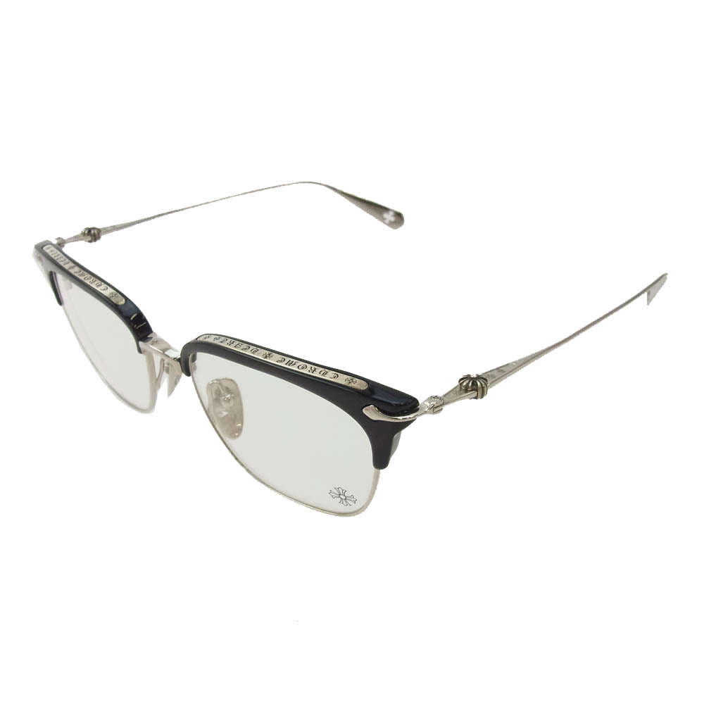 CHROME HEARTS クロムハーツ（原本無） SLUNTRADICTION クロスボール サングラス 眼鏡 ブラック系【美品】【中古】